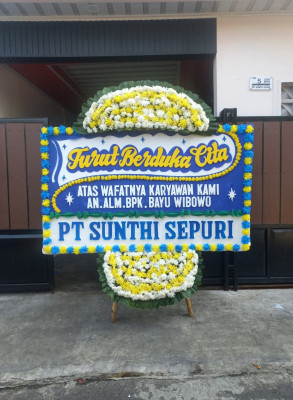 Papan Bunga Duka di Wugi